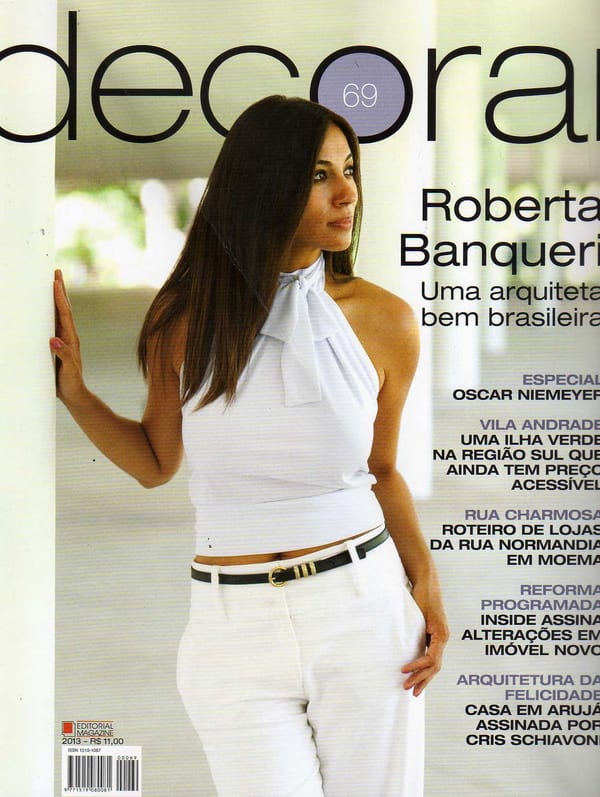 Capa da revista Decorar, publicação com projeto INSIDE, acervo INSIDE