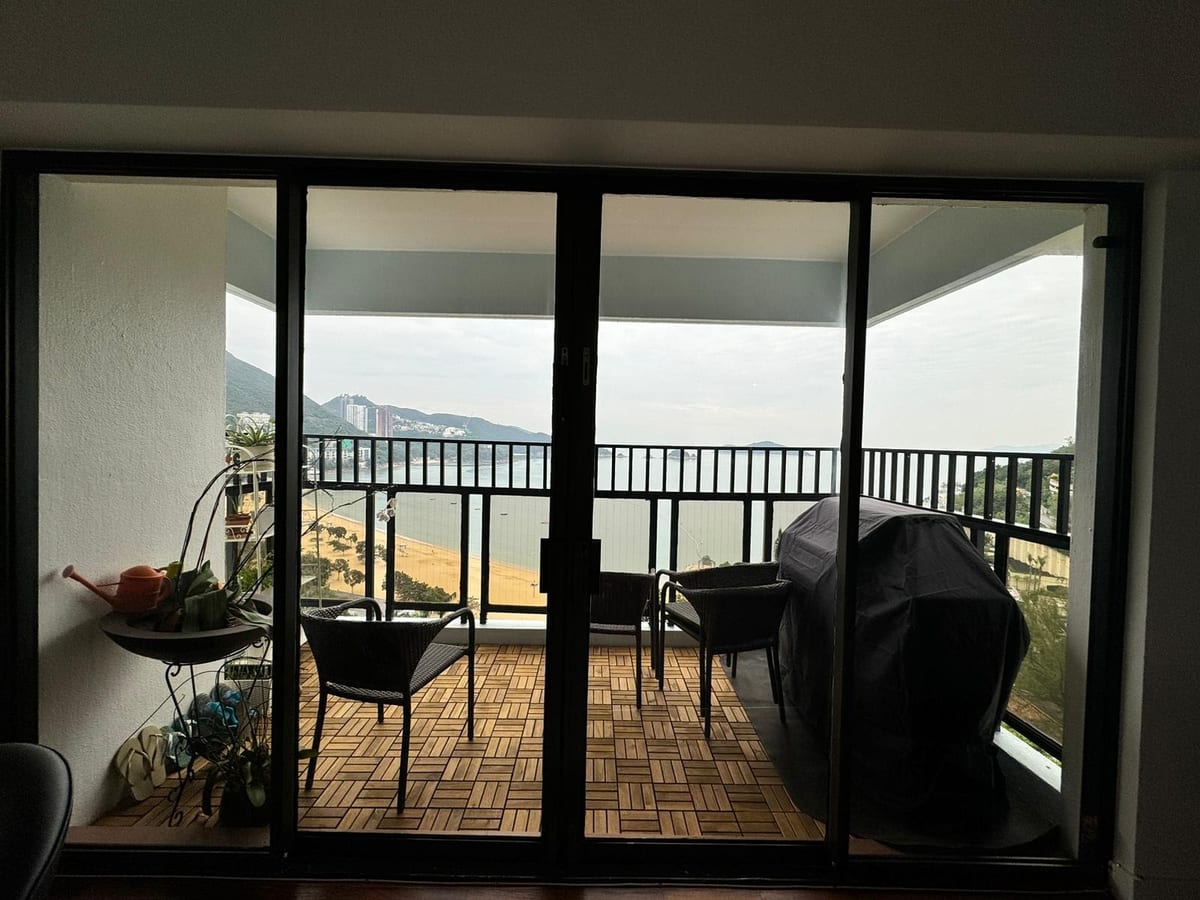 Balcony overlooking the bay before the project, Hong Kong