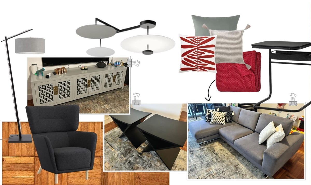 Living room concept moodboard by INSIDE, Hong Kong