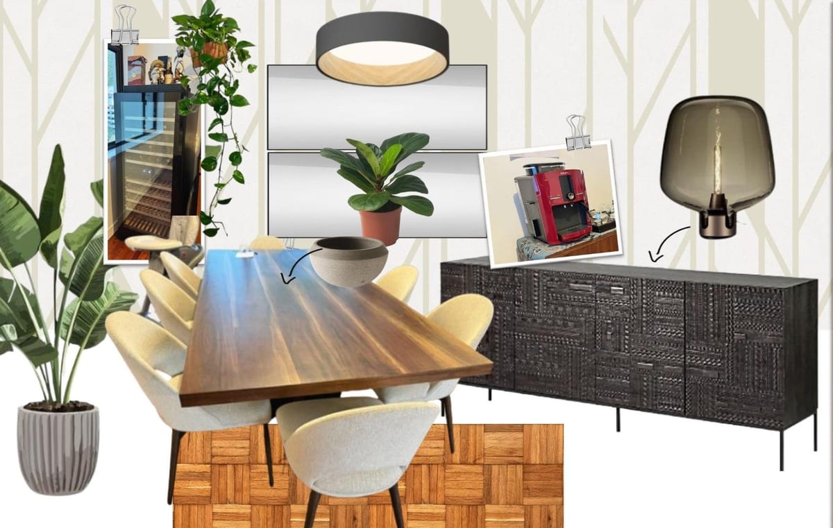 Dining room concept moodboard by INSIDE, Hong Kong