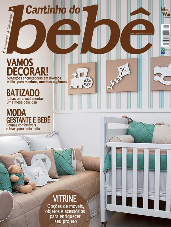 Capa da Cantinho do Bebê · nº 31, matéria com projeto da INSIDE, acervo INSIDE