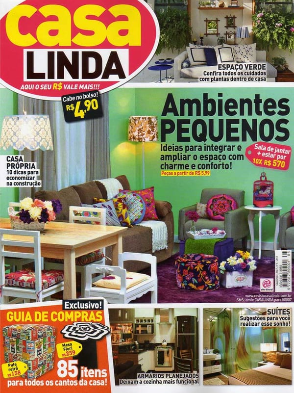Capa da Casa Linda · nº 5, matéria com projeto da INSIDE, acervo INSIDE