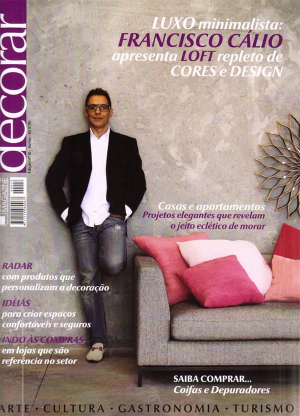 Capa da Decorar · nº 18, matéria com projeto da INSIDE, acervo INSIDE